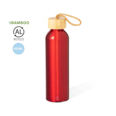 Bidón de Aluminio Reciclado con Distintivo ECO para Personalizar con Tapón de Rosca de Bambú en Amplia Gama de Colores Irvinson 600ml