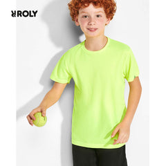 Camiseta ecológica de rpet reciclado personalizable para niños en eventos deportivos