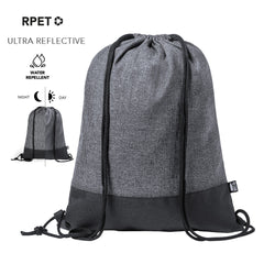 Mochila Reflectante Ecológica de rPET Reciclado 600D para Personalizar con Autocierre Repelente al Agua y Distintivo ECO Stabby