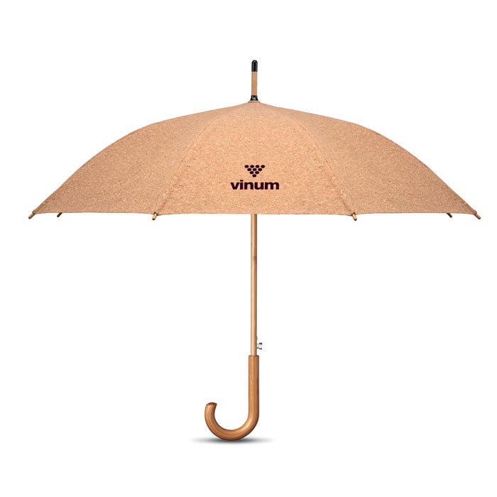 Paraguas Ecológico de Corcho para Personalizar Eje Bambú y Mang
