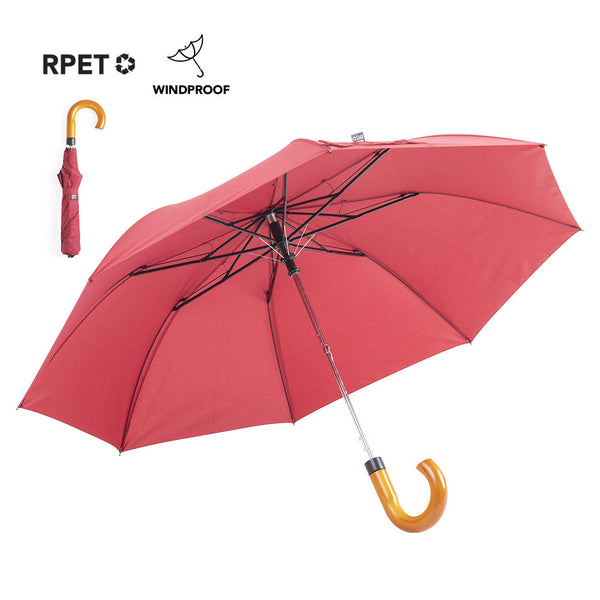 Paraguas Plegable Automático y Ecológico de Ponge rPET Reci – FirstGreen Eco Merchandising Ecologico y Regalo Empresa Personalizado