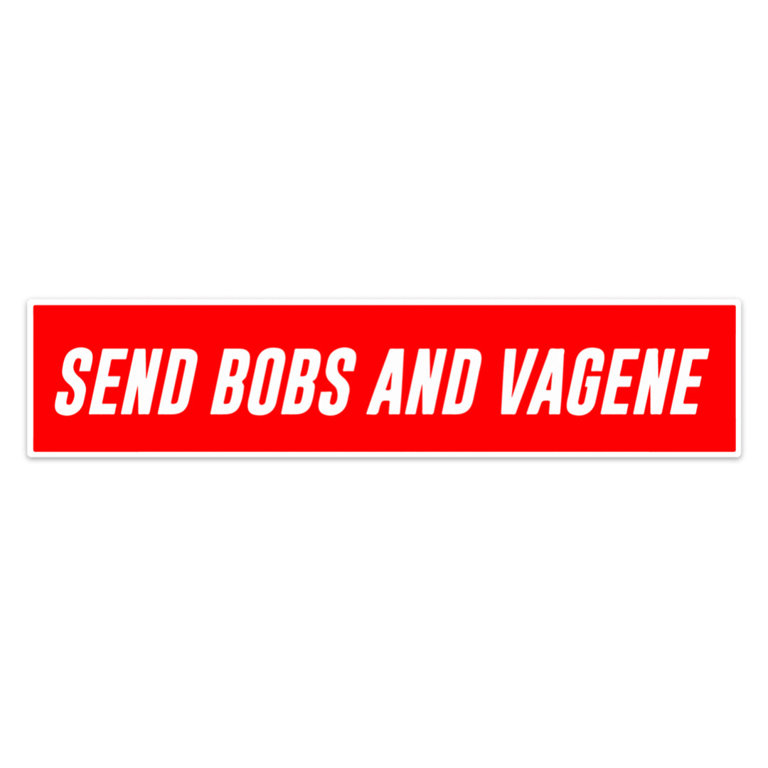 Send Bobs And Vagene Red Sticker Stickermize Reviews On Judge Me