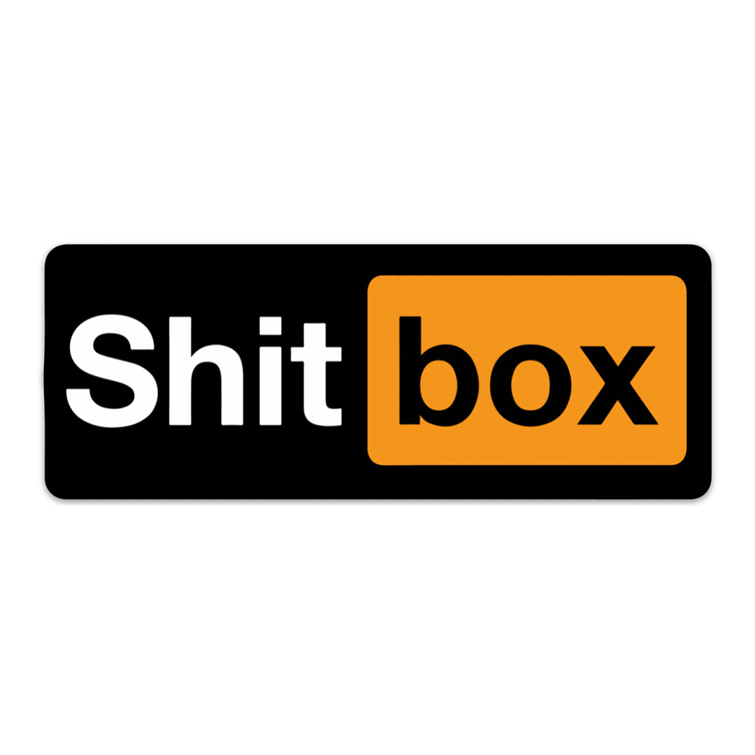 SHIT BOX STICKER - stickermize product image