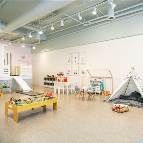 A view of the indoor play space at Waterlemon Kids
