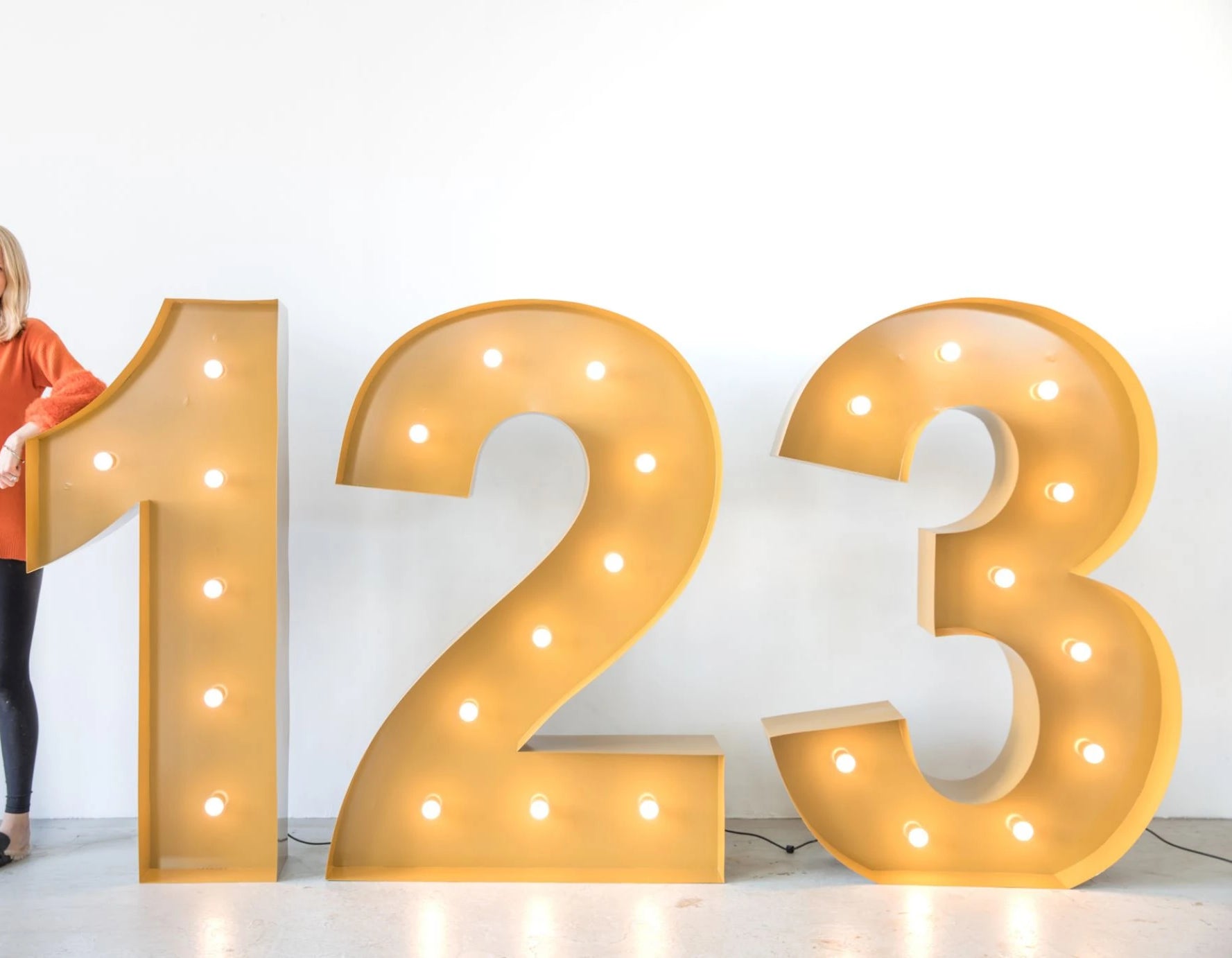 RENTAL Light Up Numbers