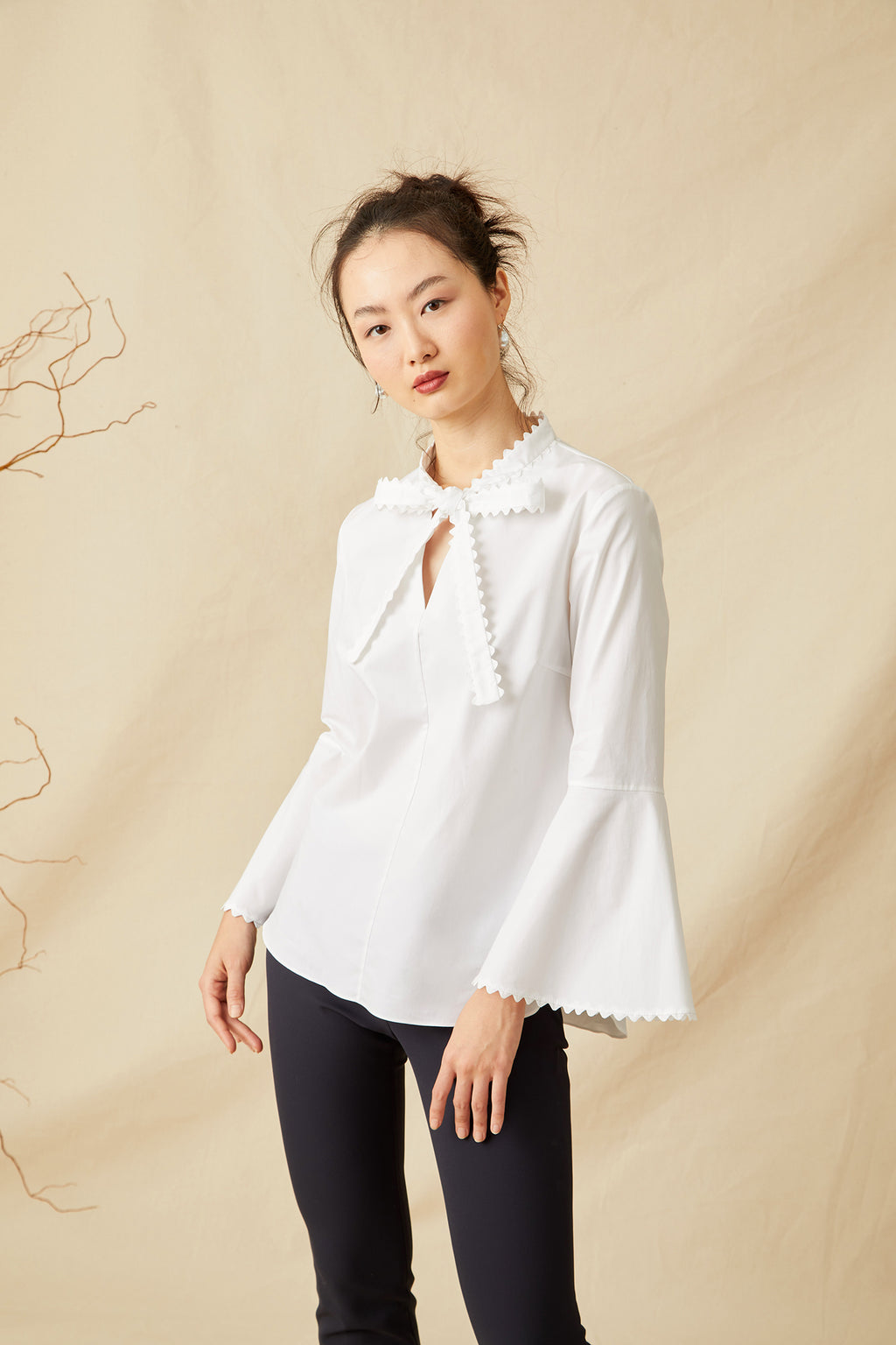 Matador Blouse - White – Charlotte Brody