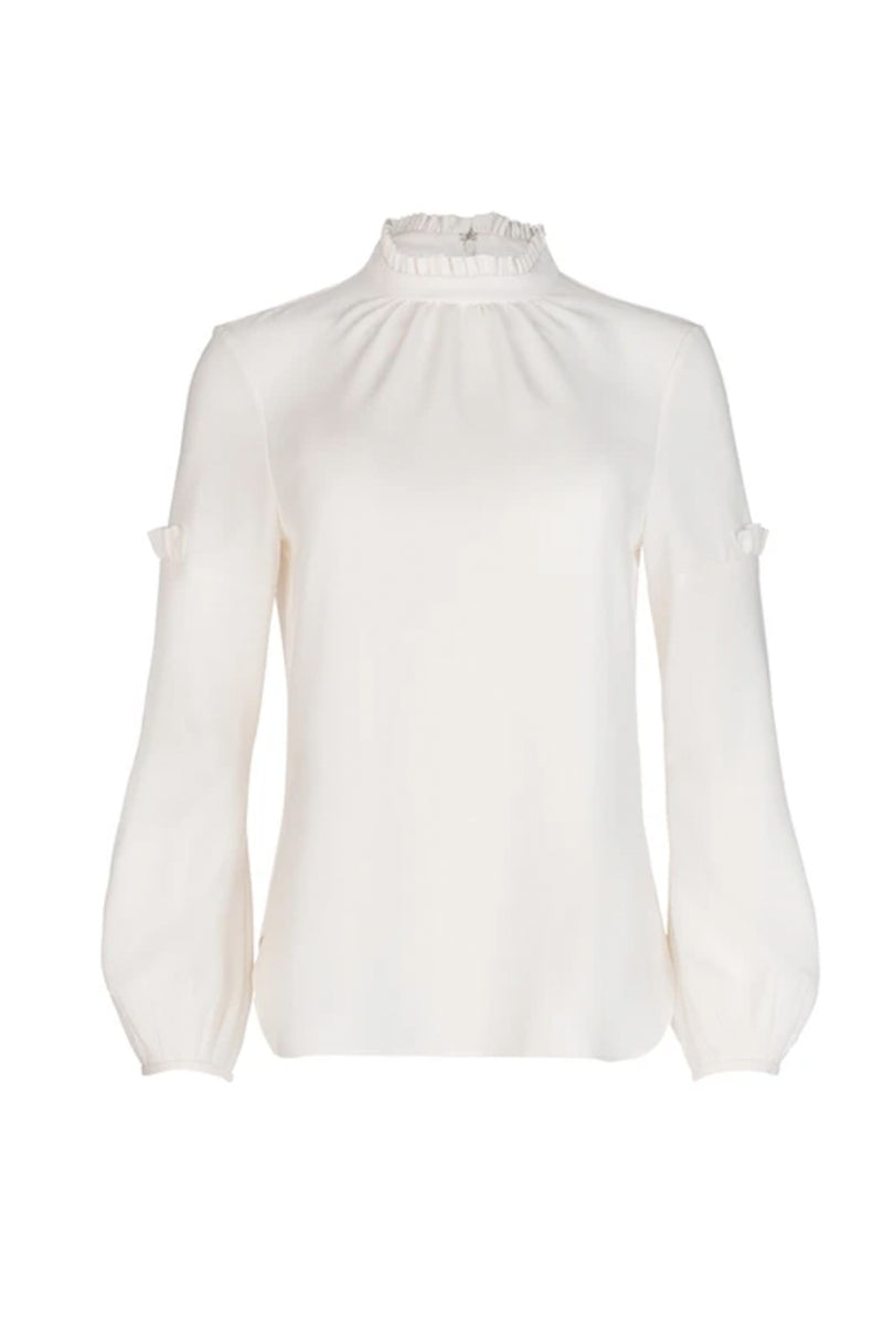 Volume Sleeve Blouse - Ivory – Charlotte Brody