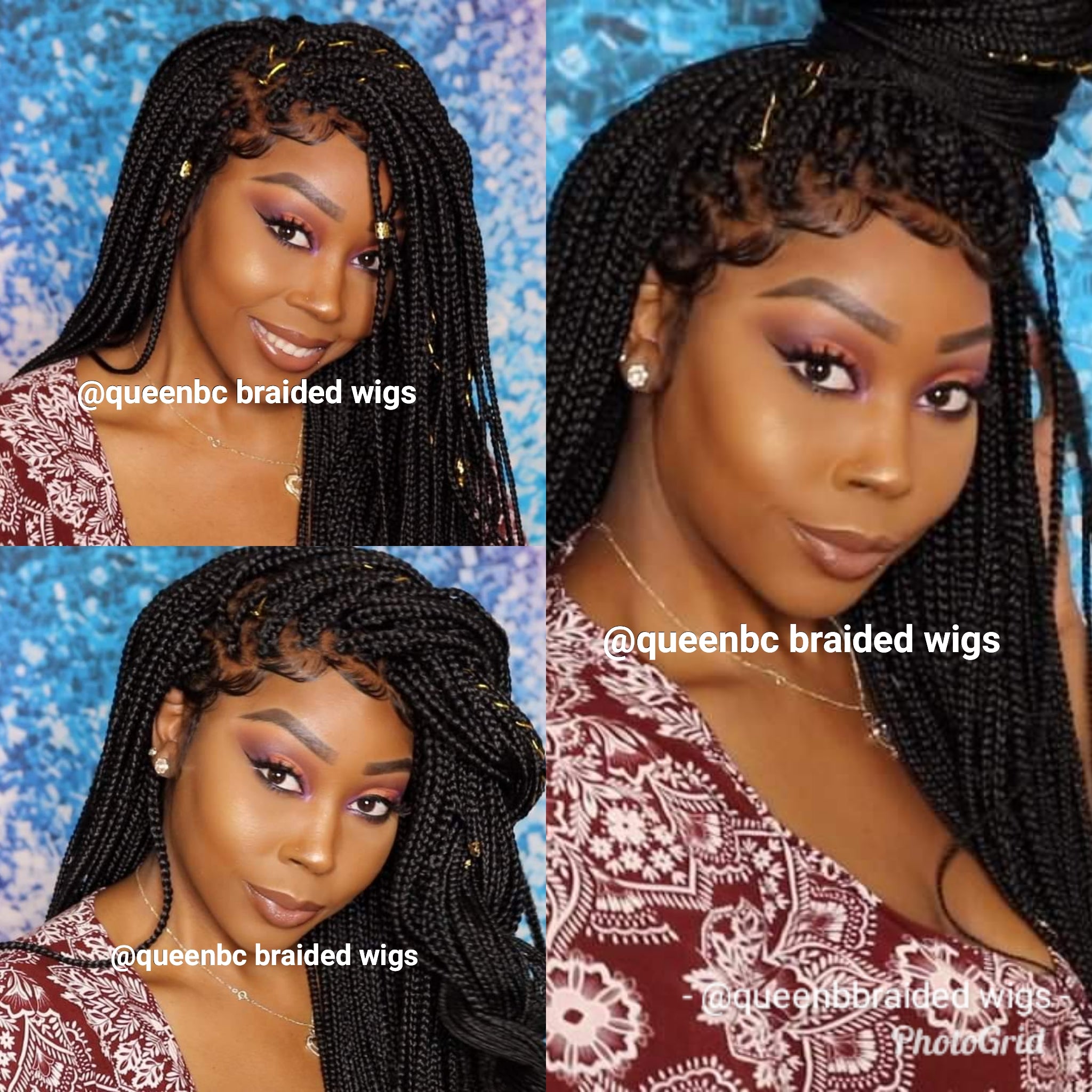 Box Braids Lace Frontal Wig Queenbc Braided Wigs