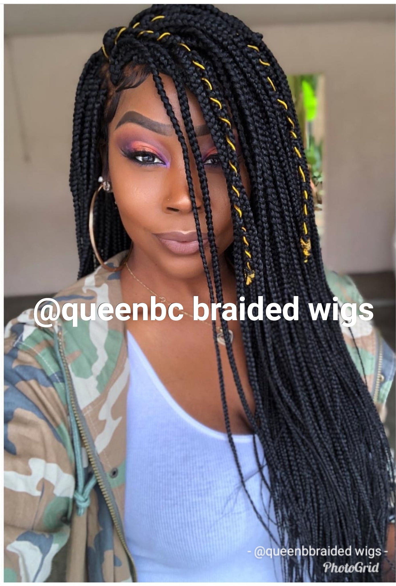 Box Braids Lace Frontal Wig Queenbc Braided Wigs