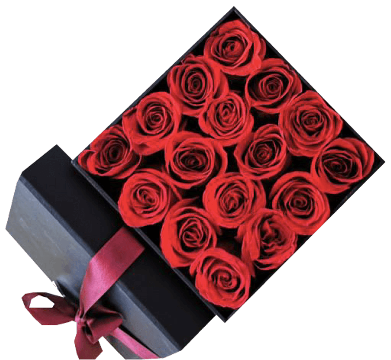Caja de 16 Rosas Rojas | Productos Casablanca Atelier Floral