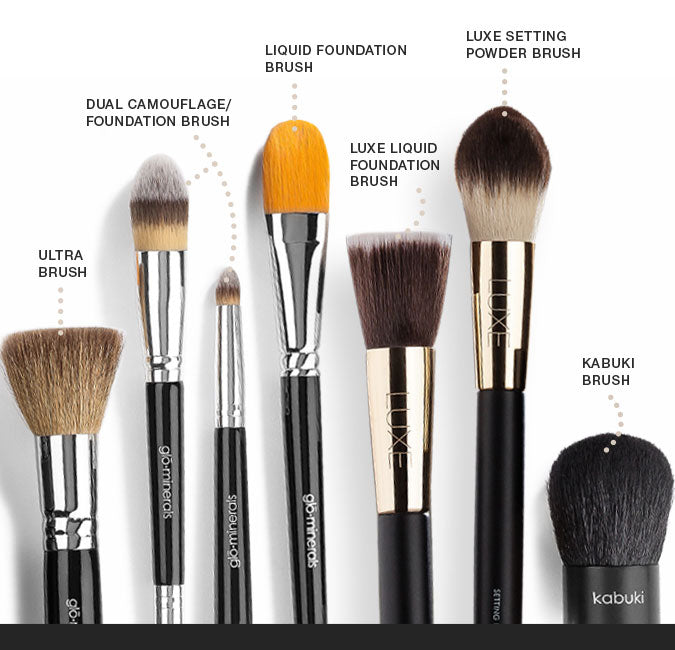 powder brush for liquid foundation