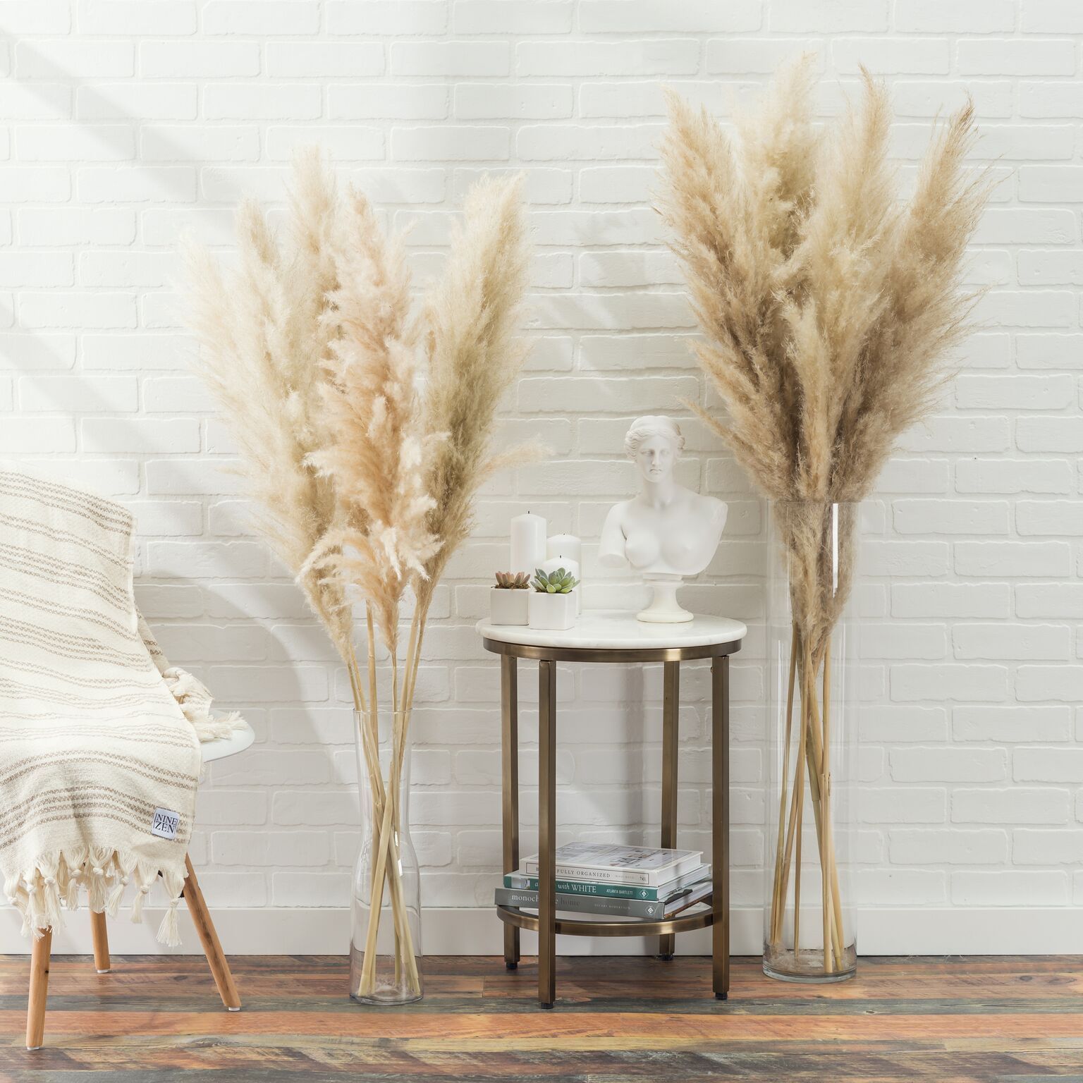 Natural dried Pampas grass в интерьере