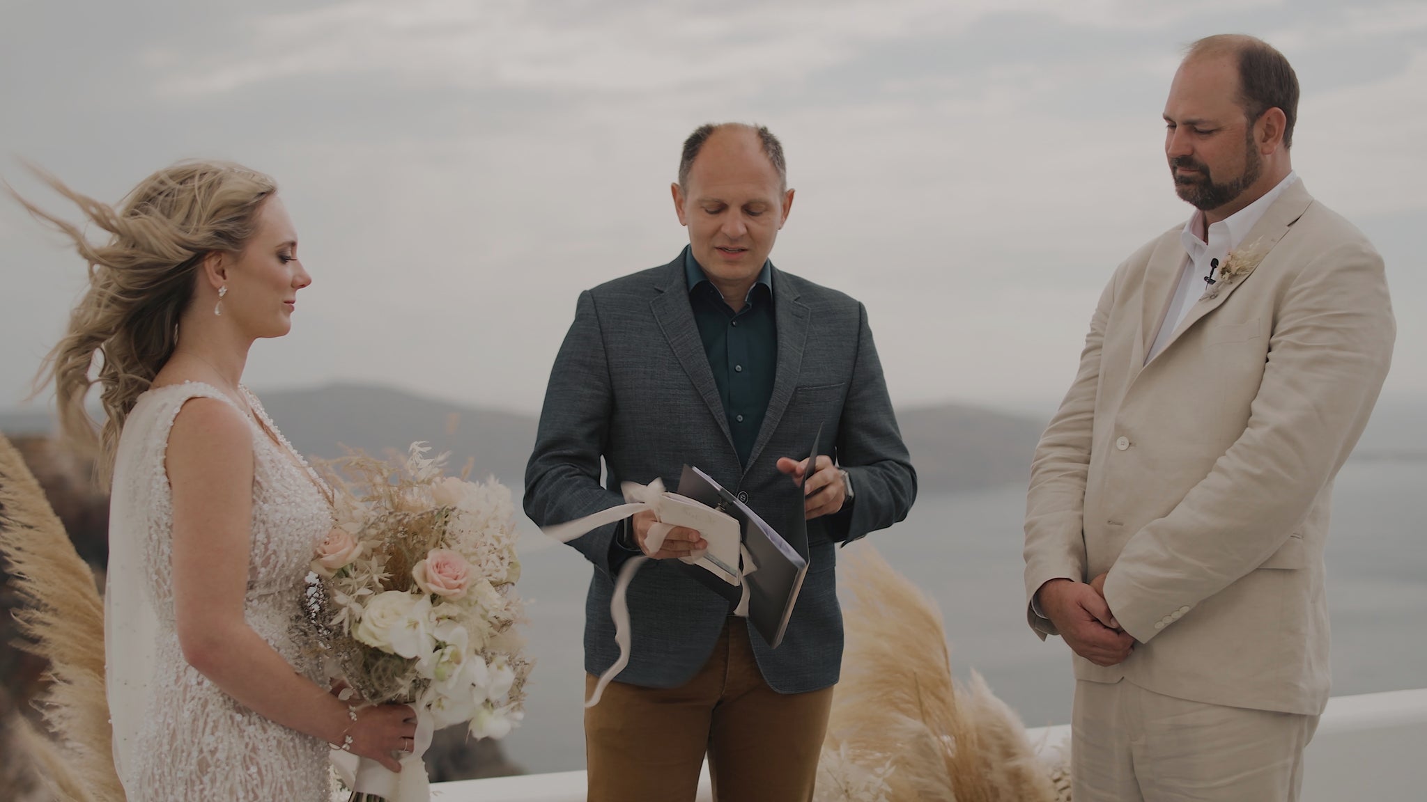 Clifftop Elopement in Santorini