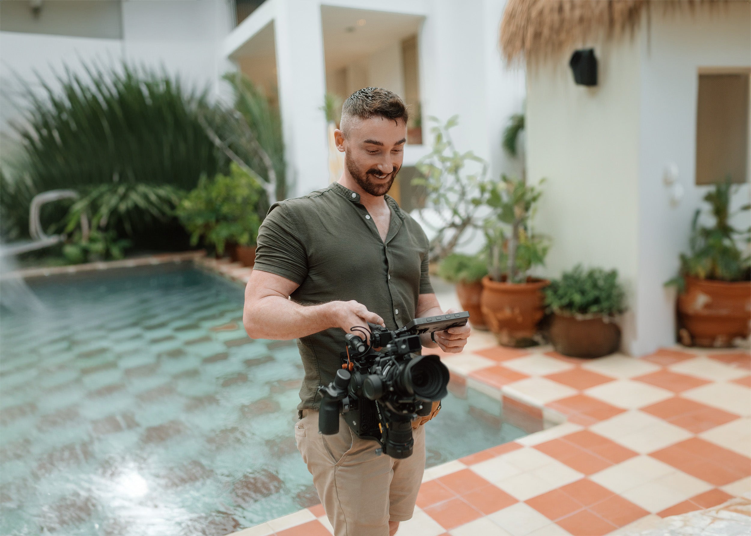 Russell Kent Nicholls with his DJI Ronin 4D