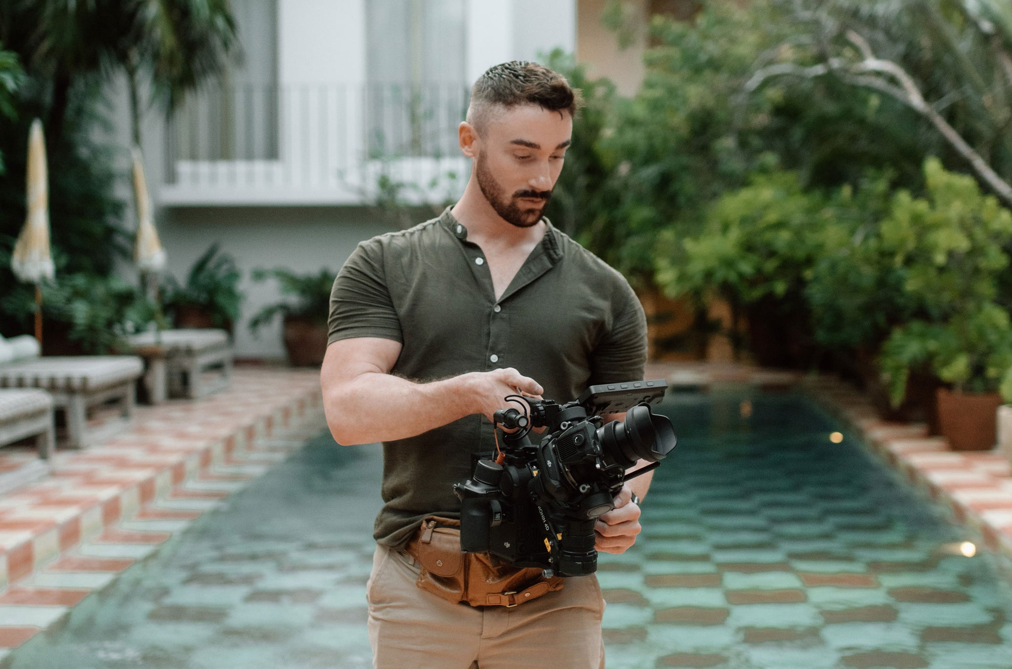 Me working in Tulum at a wedding