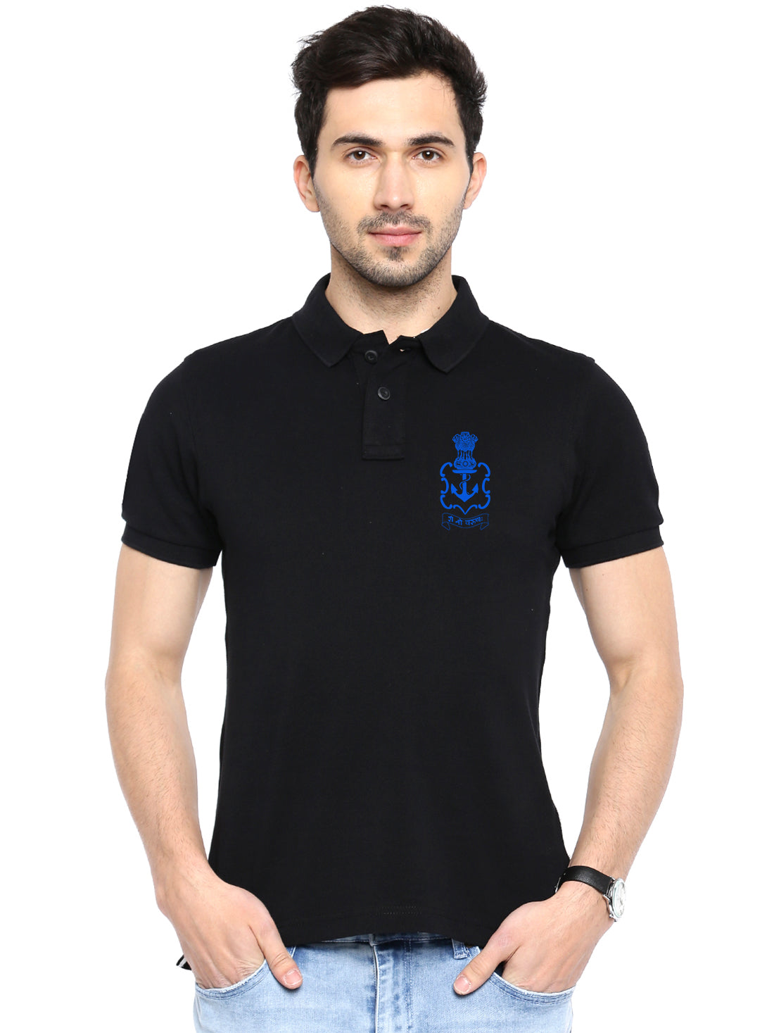 indian navy polo t shirt