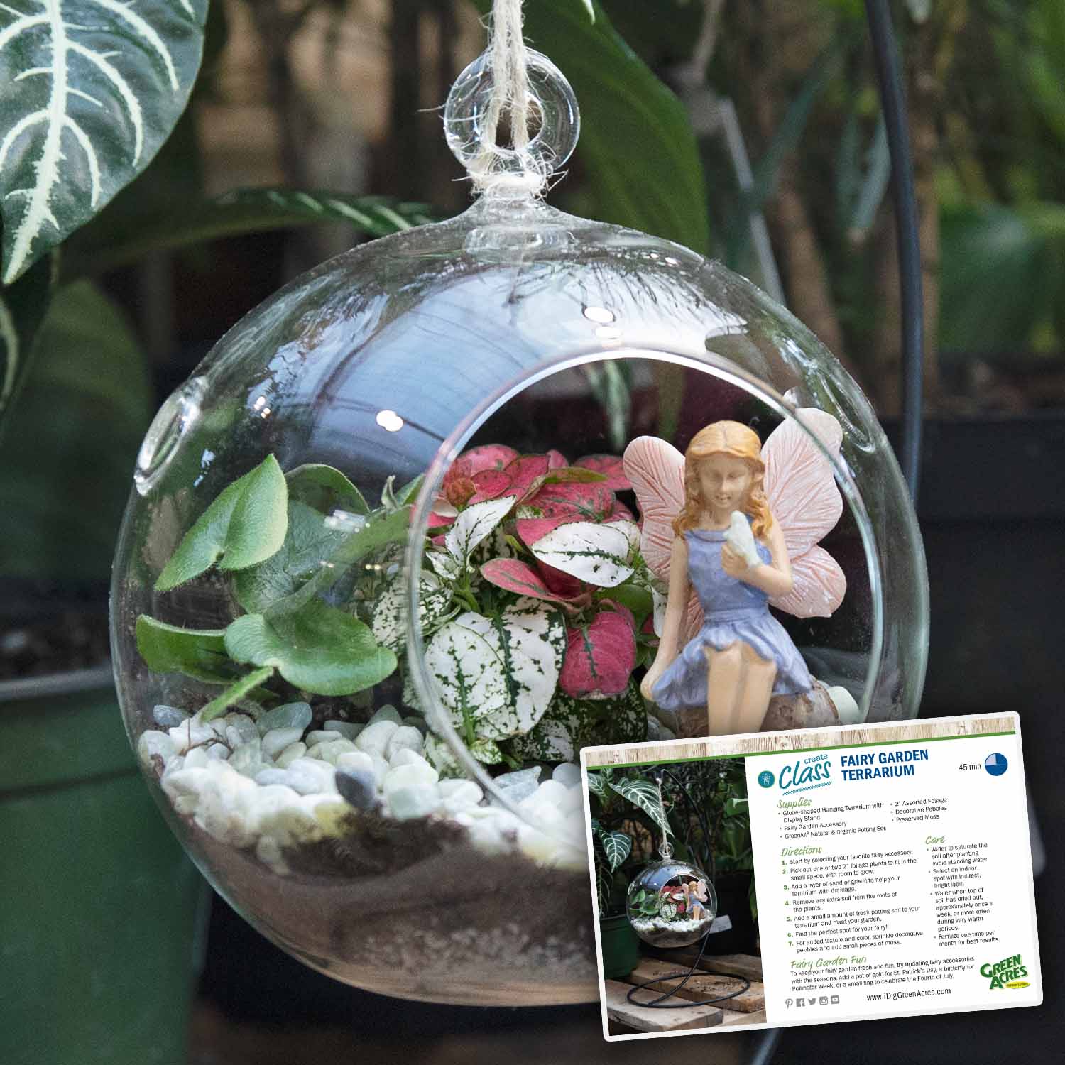 DIY Fairy
    Garden Glass Terrarium