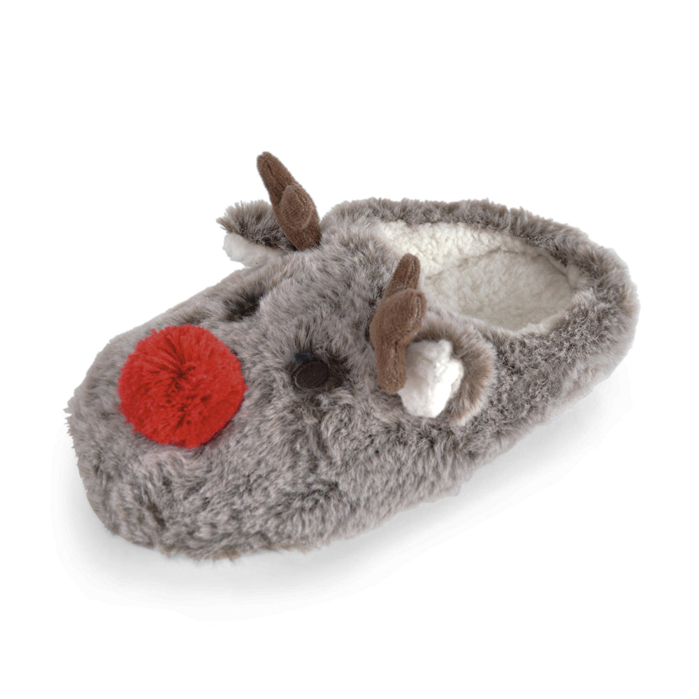 ladies reindeer slippers