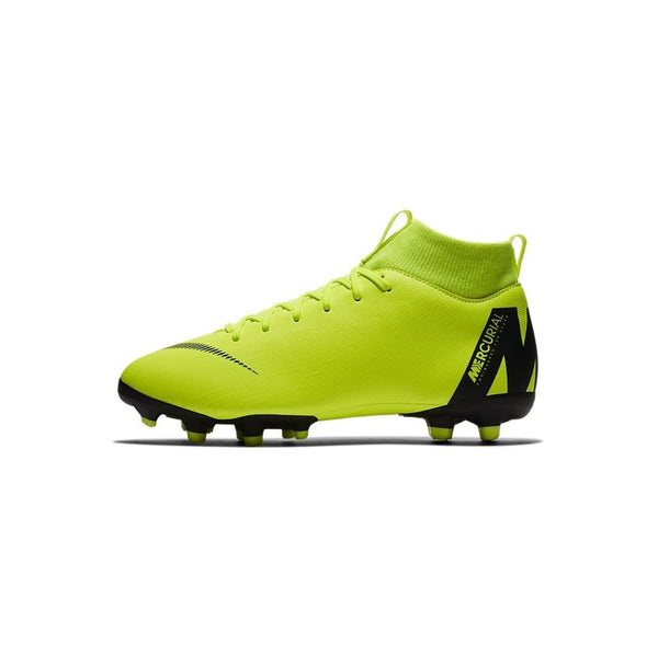 Nike Mercurial Superfly VI Elite FG Flyknit 360 Orange Green.