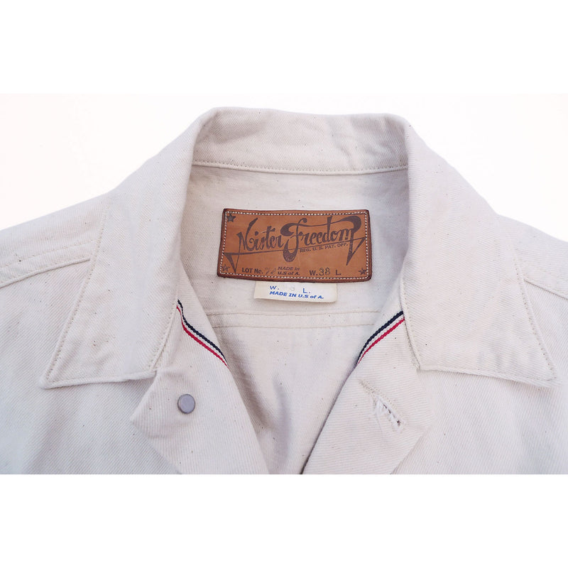 ニッサン・638 cowboy jacket S ホワイト 白 white bei | www.tegdarco.com