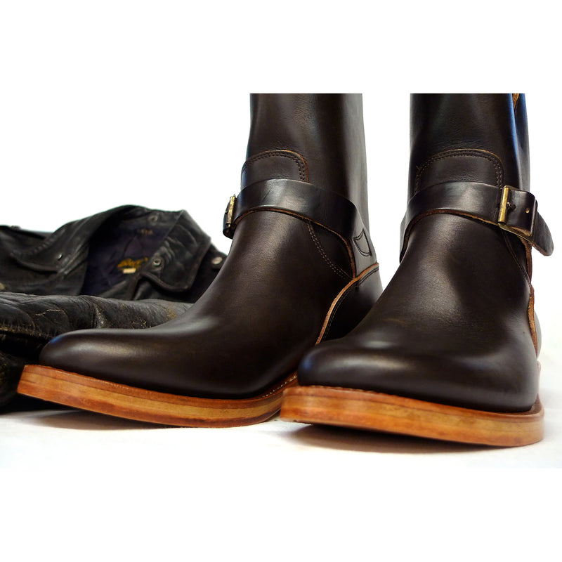 Road Champ - Brown Leather Boots 