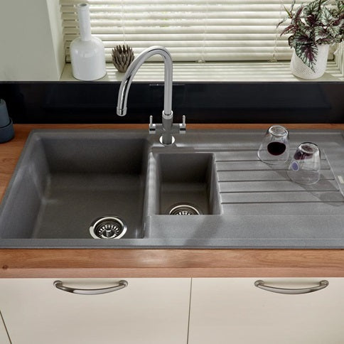 Lamona Grey Granite Composite 1 5 Bowl Sink Snk2152