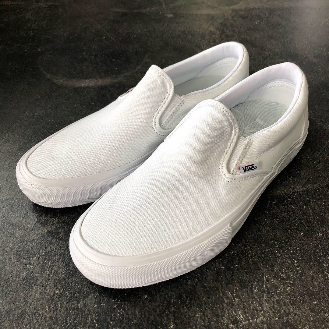 van canvas slip ons