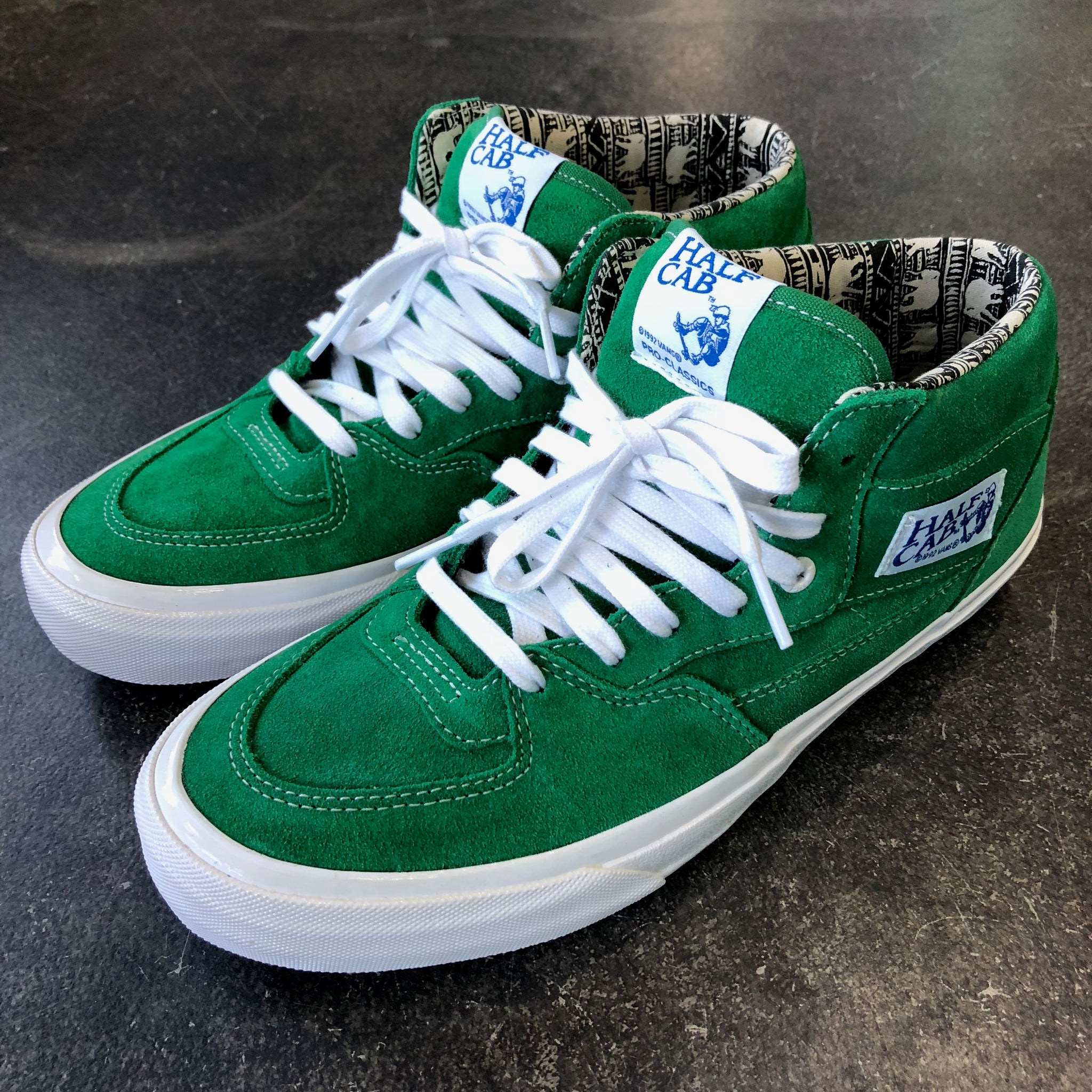 vans half cab pro green