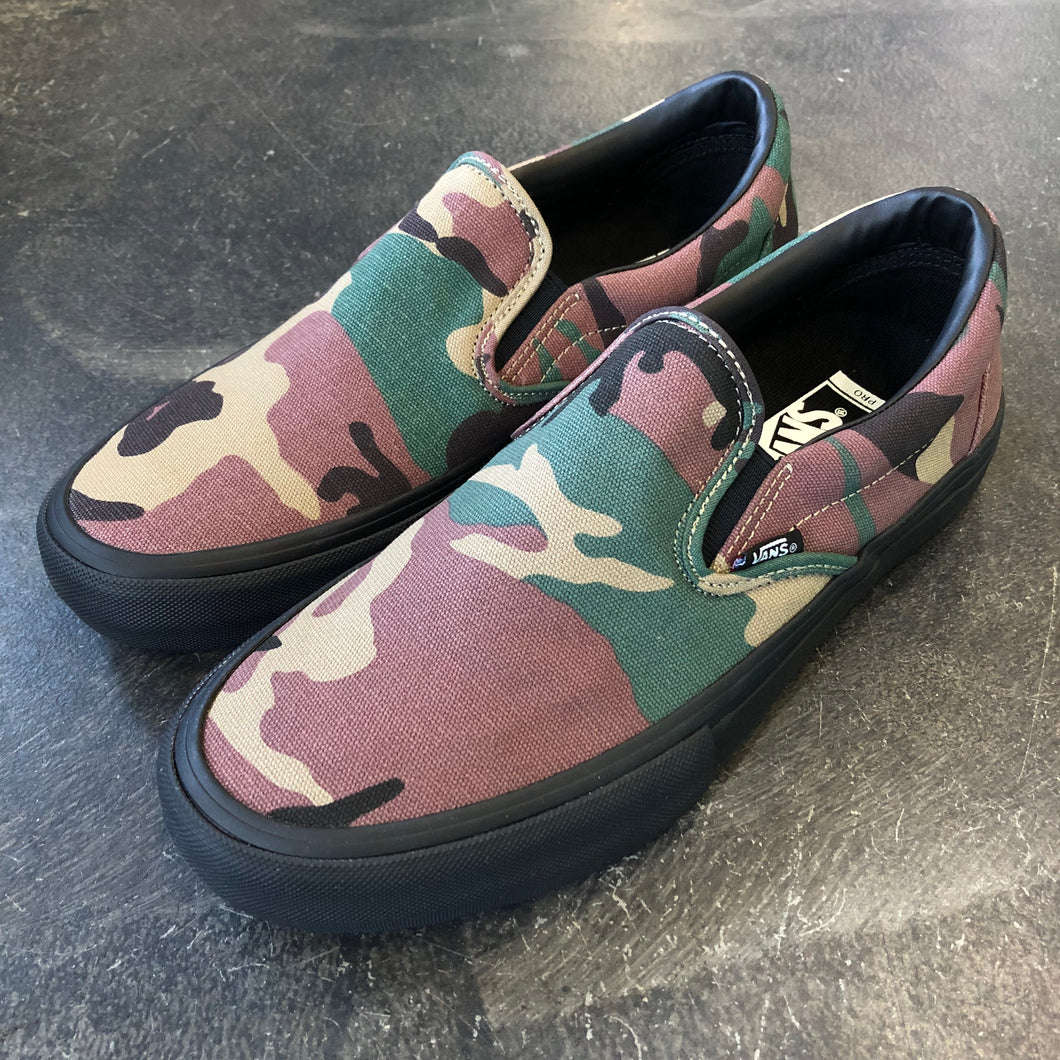 slip on camo vans