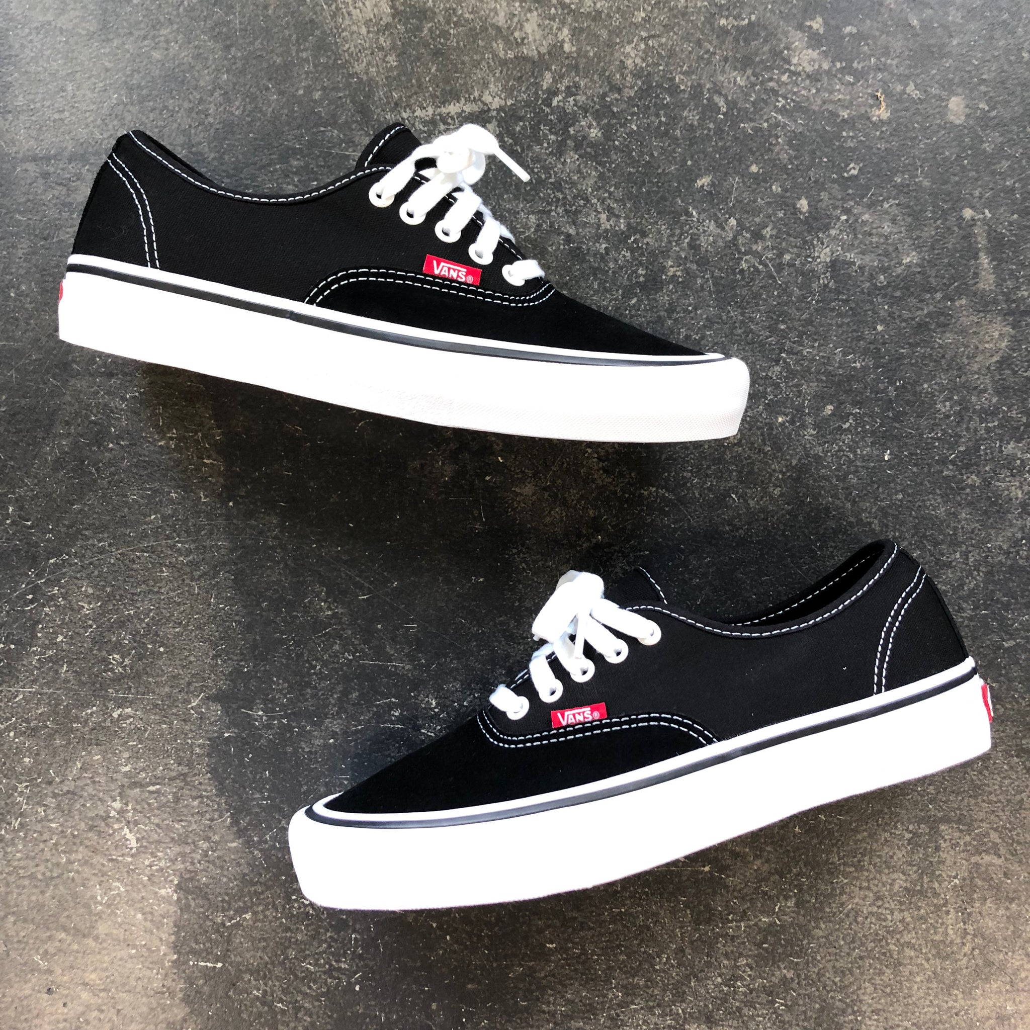 black and white authentic