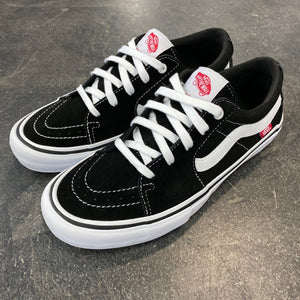 vans sk8 low black white