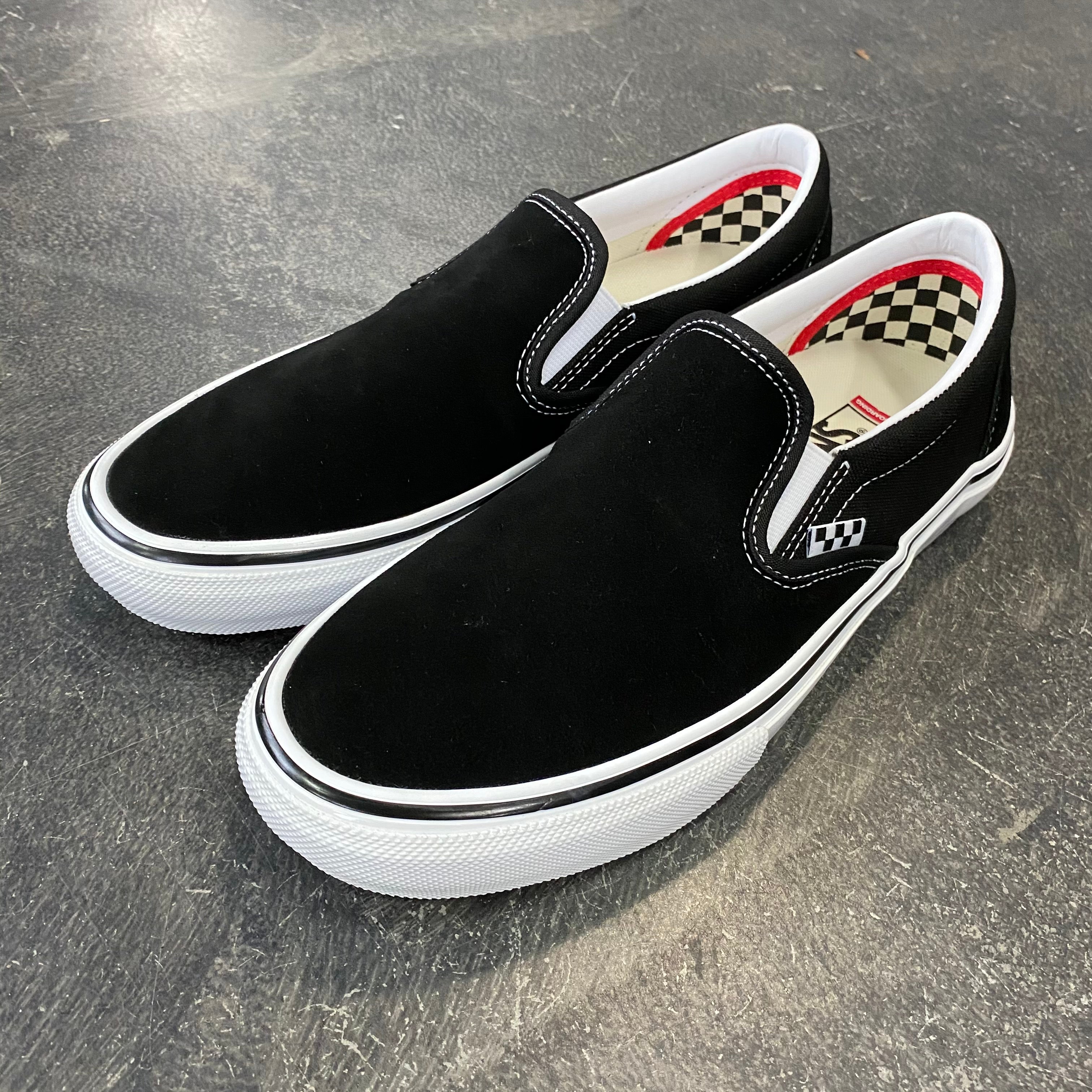 lineair Wild Geheim Vans Skate Slip On Black/White – 561 Skate