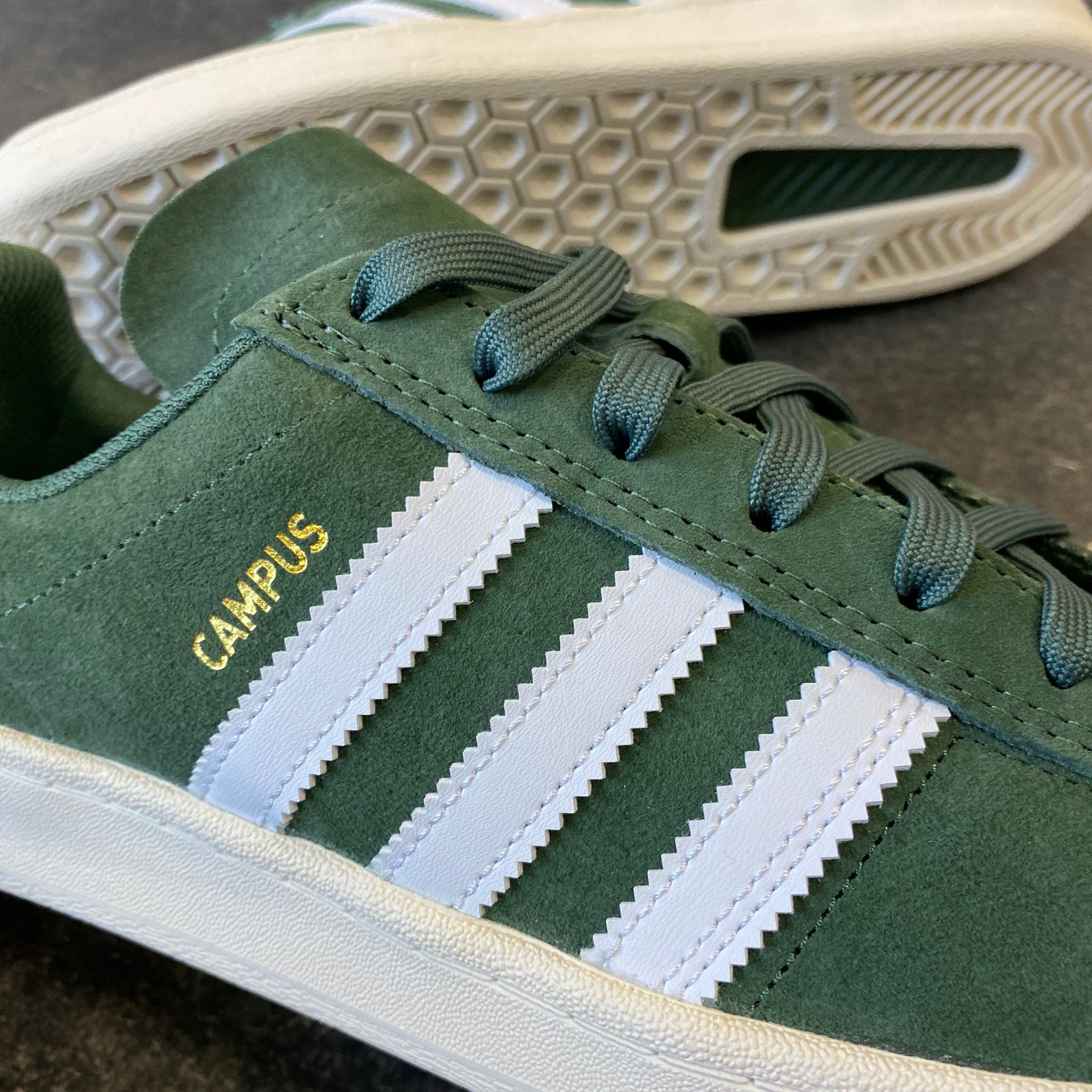 adidas campus suede green