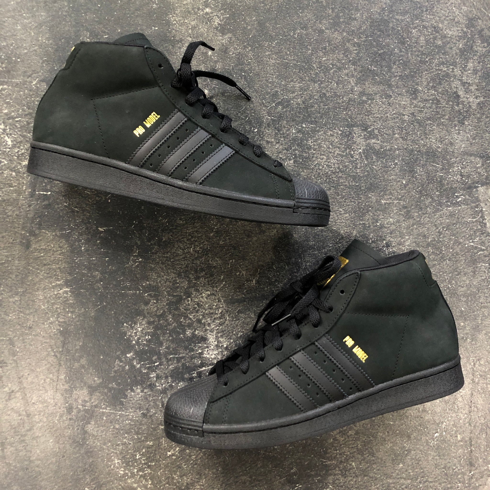 adidas pro model black gold