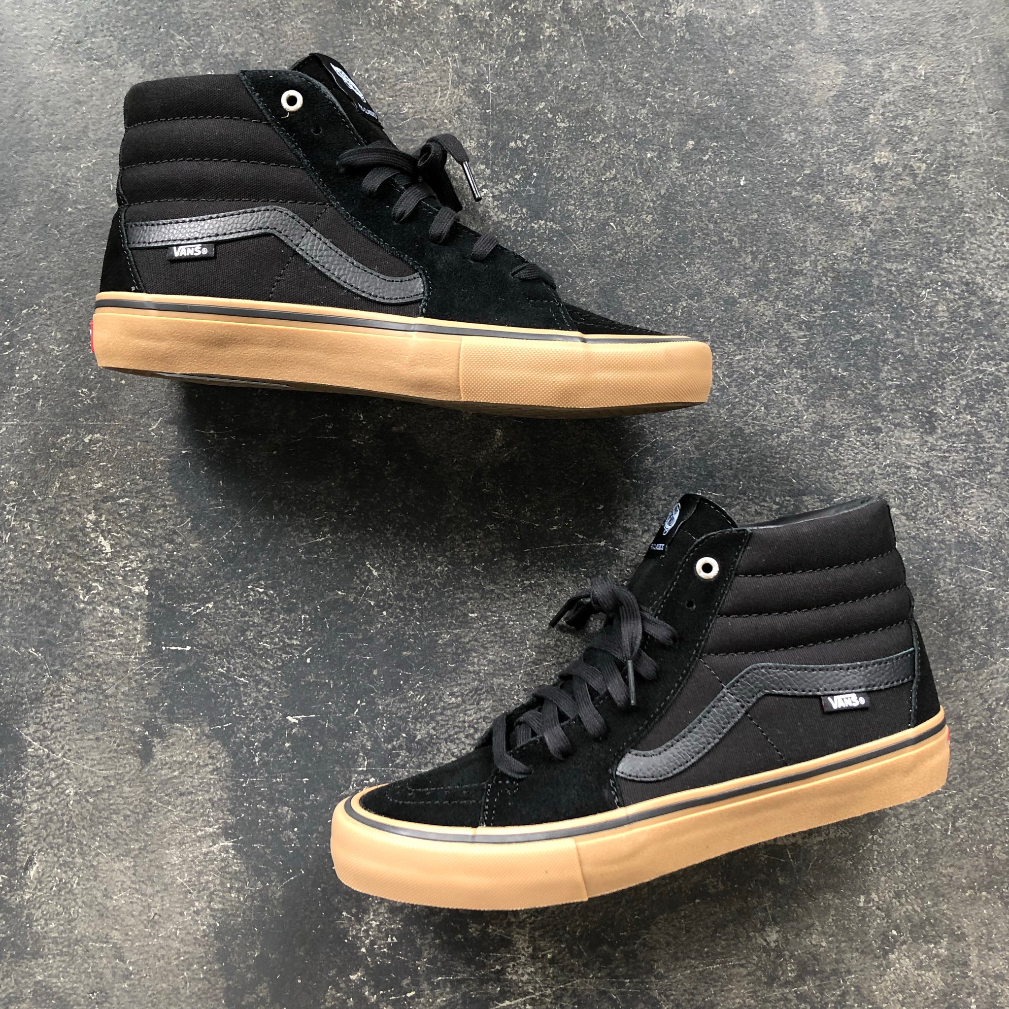 vans sk8 hi pro black gum