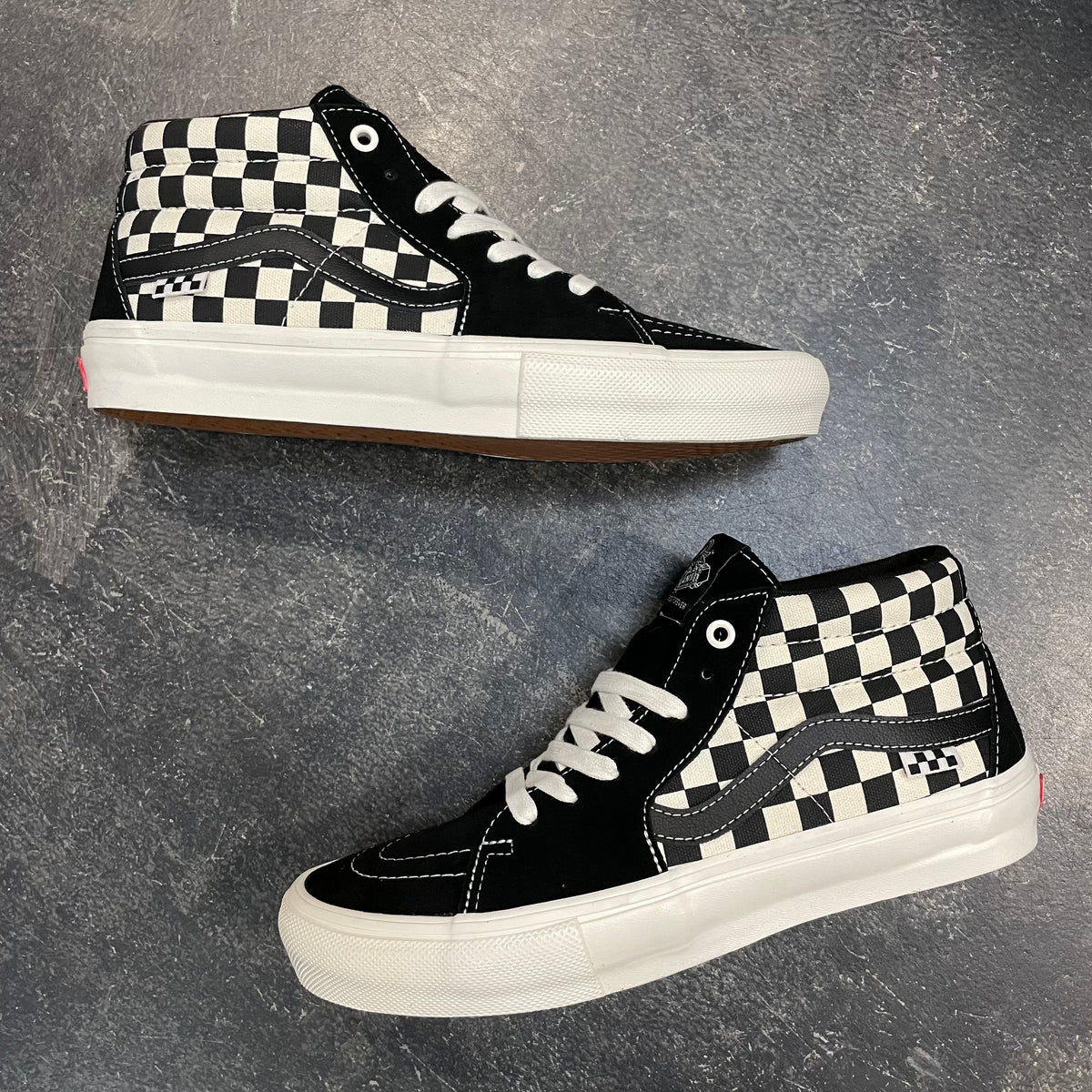 Vans Skate Grosso Mid Checkerboard Black/Marshmallow – 561 Skate