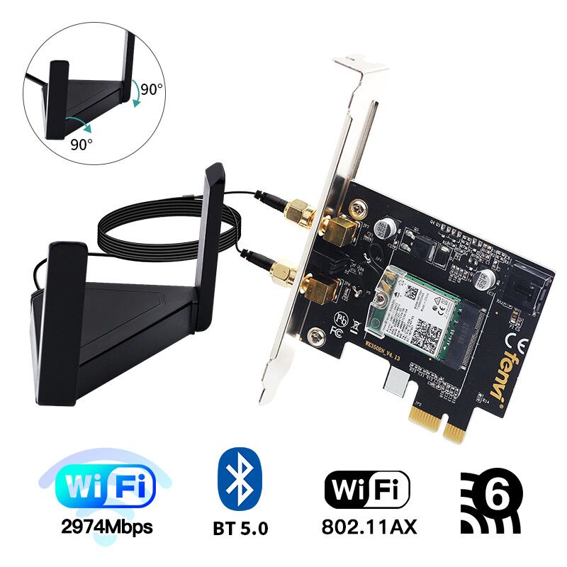 5GHz Intel WiFi 6 AX200 Mini PCIe wifi card 802.11AX 3000Mbps wifi  Bluetooth 5.1