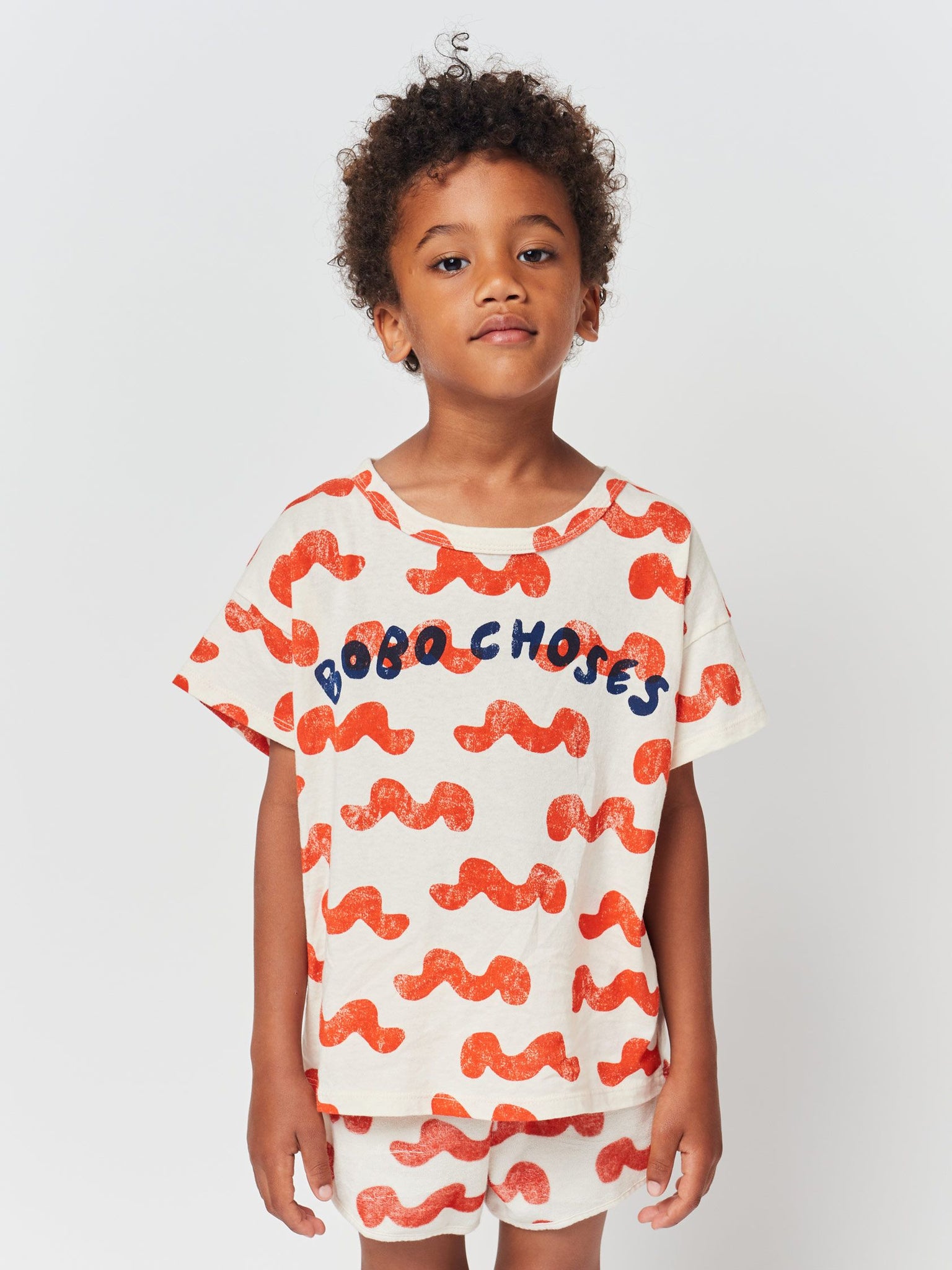 4-5Y＊bobochoses ボタンTシャツ ロンTキッズ服男の子用(90cm~)