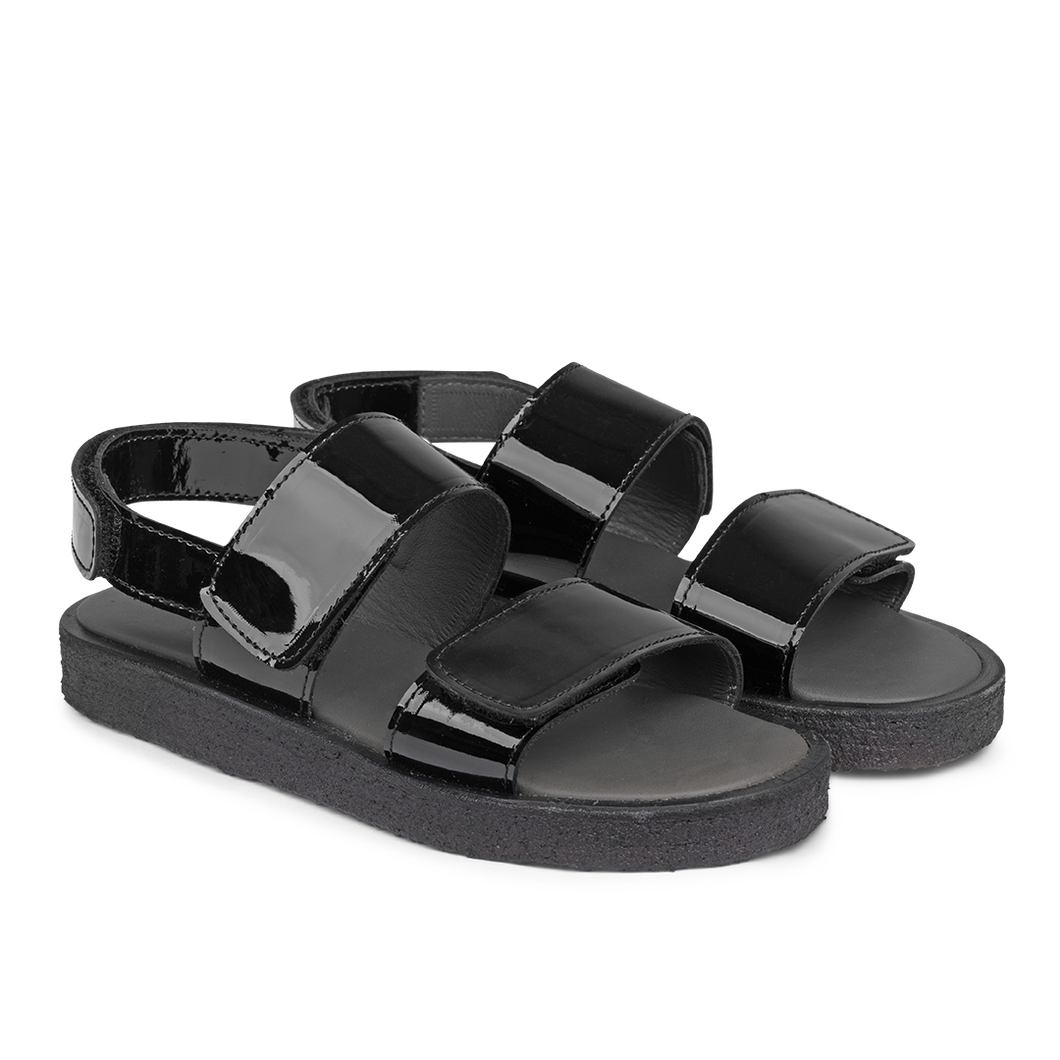 Angulus Sandal Velcro Closure - Patent Black 28, 36, 37, 38, 39 – Hall