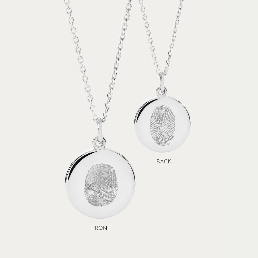 The Double Sided Fingerprint Necklace | Bobble Chain