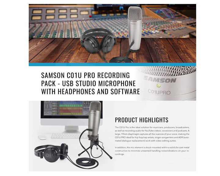 monitoring samson sound deck recording