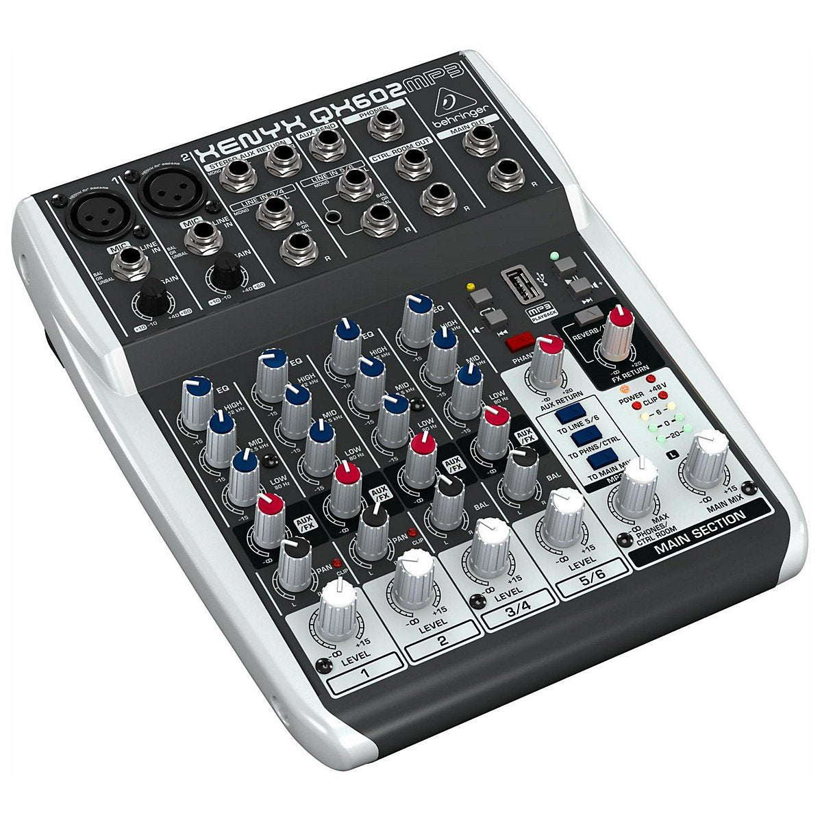 behringer xenyx q802usb channel 5/6