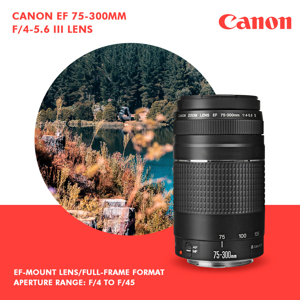 Canon Ef 75 300mm F 4 5 6 Iii Telephoto Zoom Lens For Canon Dslr And 1 Shopify