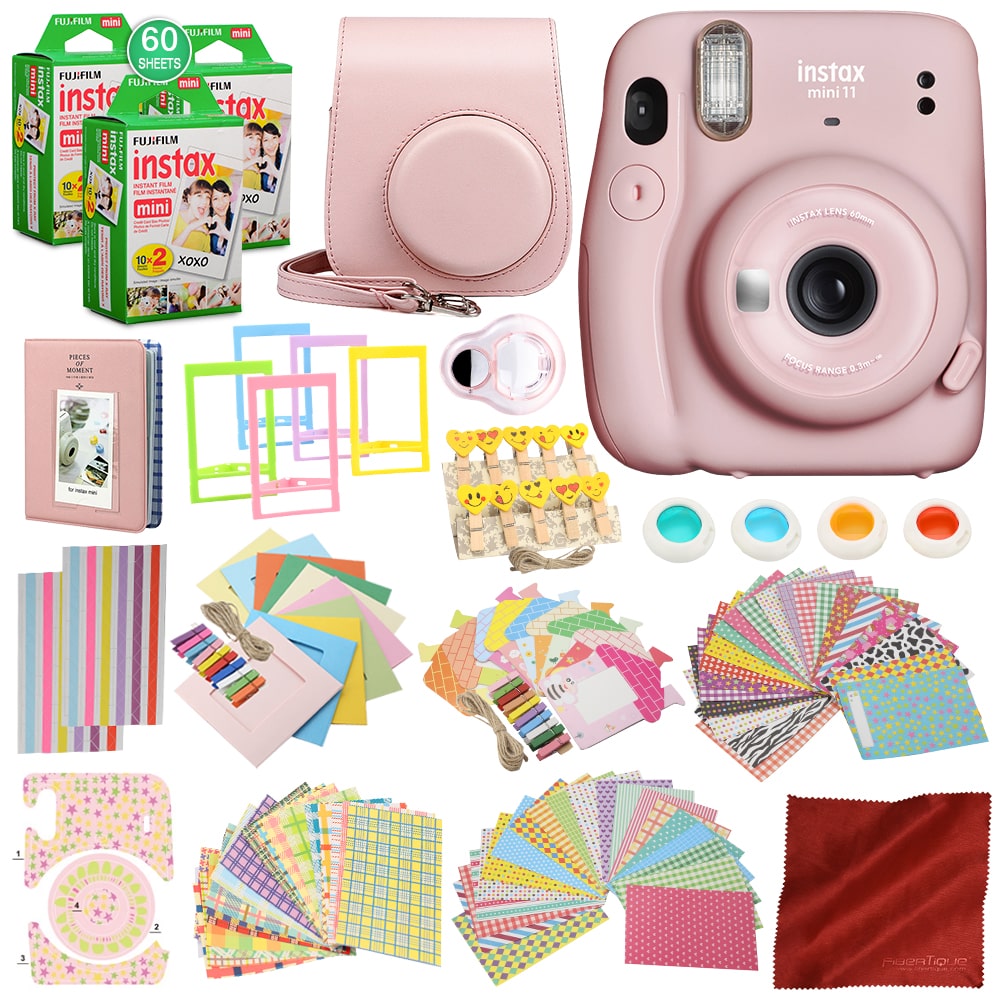 Fujifilm Instax Mini 11 Instant Film Camera Blush Pink With 168 Piec Shopify