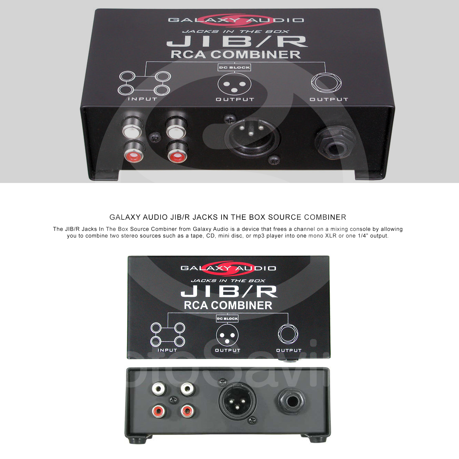 combine two audio inputs into one