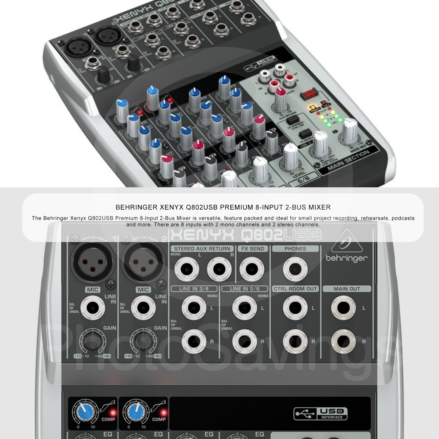 behringer xenyx q802usb channel 5/6