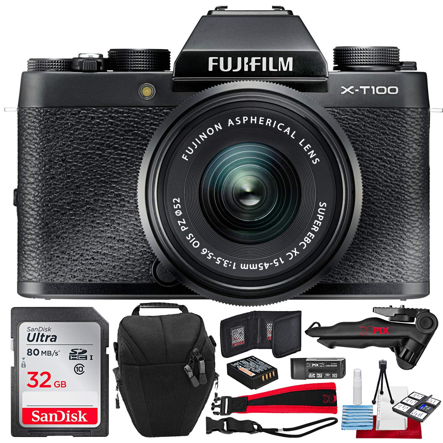 Fujifilm X T100 Mirrorless Digital Camera With Xc15 45mmf3 5 5 6 Ois P Shopify