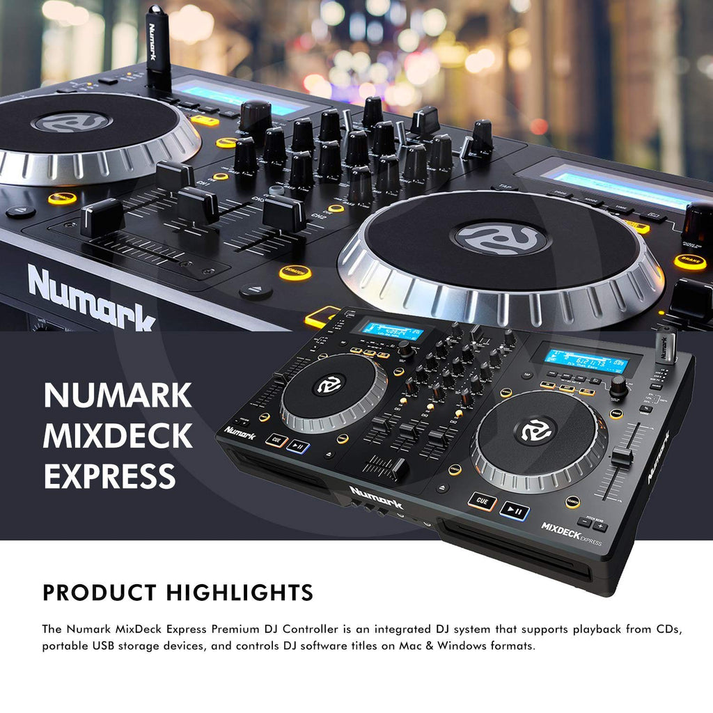 Numark MixDeck Express Premium Controller with CD & USB +