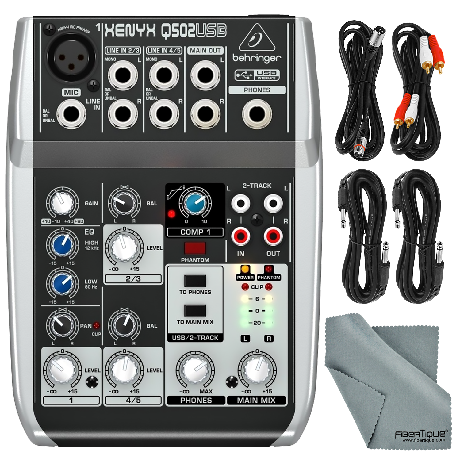 behringer xenyx q502usb phantom not working