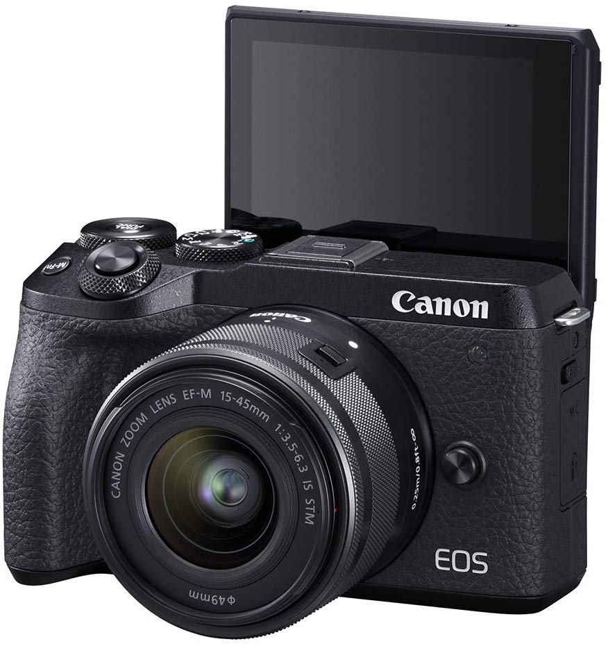 Canon Eos M6 Mark Ii Black Ef M 15 45mm F 3 5 6 3 Is Stm Evf Kit Shopify